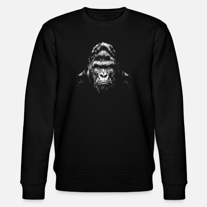 Gorilla - Stanley/Stella CHANGER Unisex Organic Sweatshirt - black