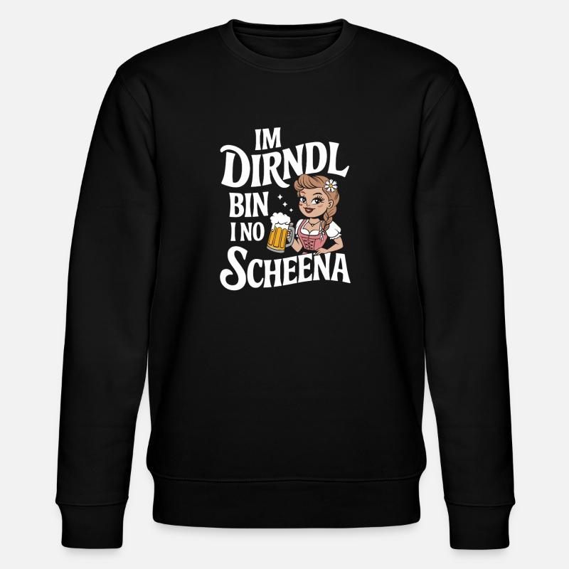 Dirndl Bierfest Charm - Stanley/Stella Unisex Bio-Sweatshirt CHANGER  - Schwarz