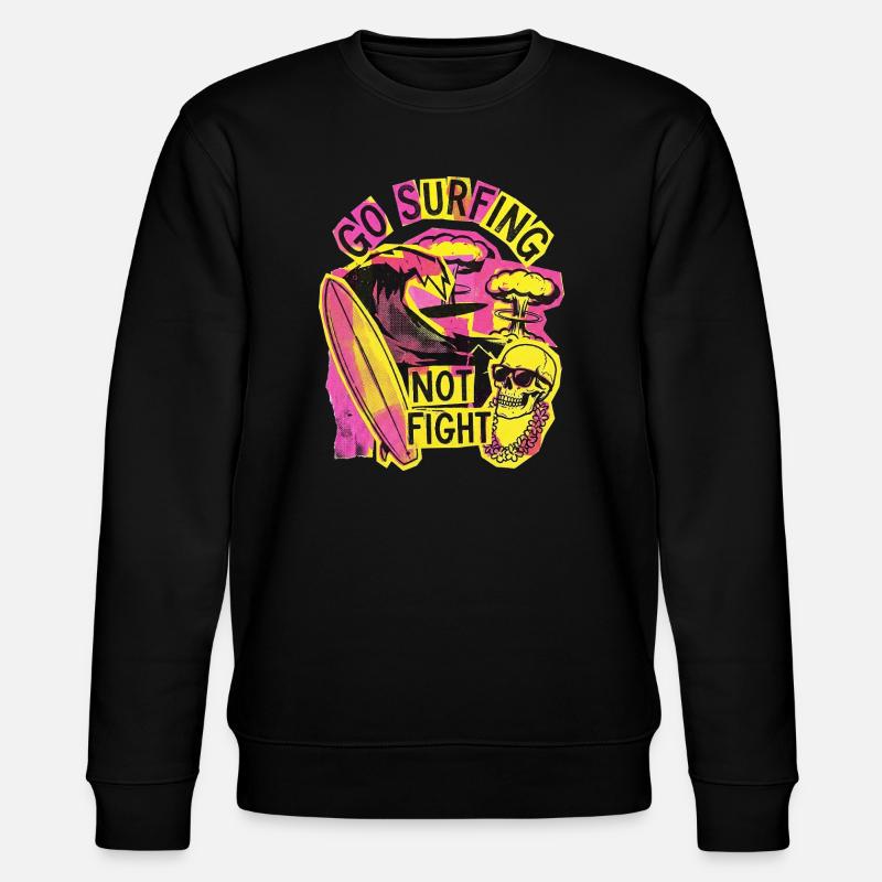 Surf contre la liberté de guerre - Sweat bio CHANGER Stanley/Stella Unisexe - noir