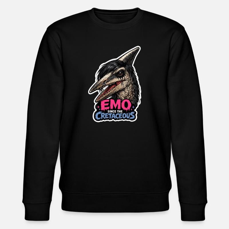 Dinosaure emo, Dino triste, Émotif - Sweat bio CHANGER Stanley/Stella Unisexe - noir