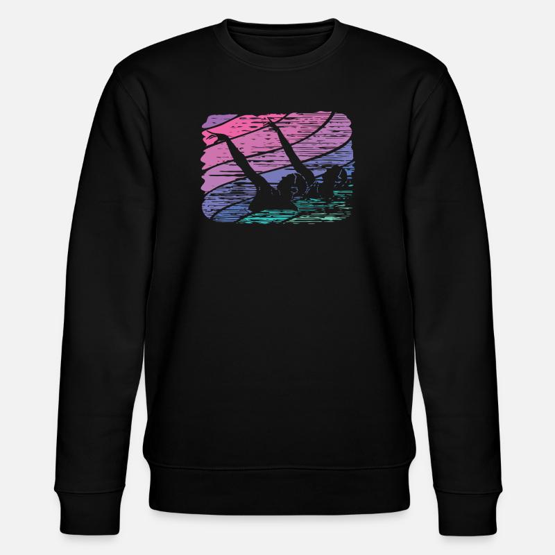 Artistic Swim Team Synchronschwimmen - Stanley/Stella Unisex Bio-Sweatshirt CHANGER  - Schwarz