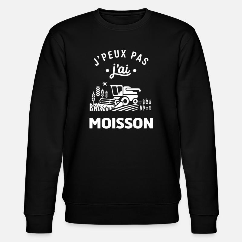 J'peux pas j'ai Moisson - Sweat bio CHANGER Stanley/Stella Unisexe - noir