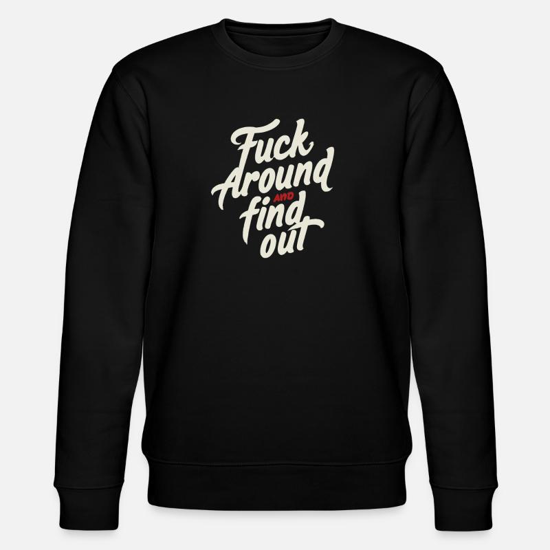 FaFo (white) - Stanley/Stella CHANGER Unisex Organic Sweatshirt - black
