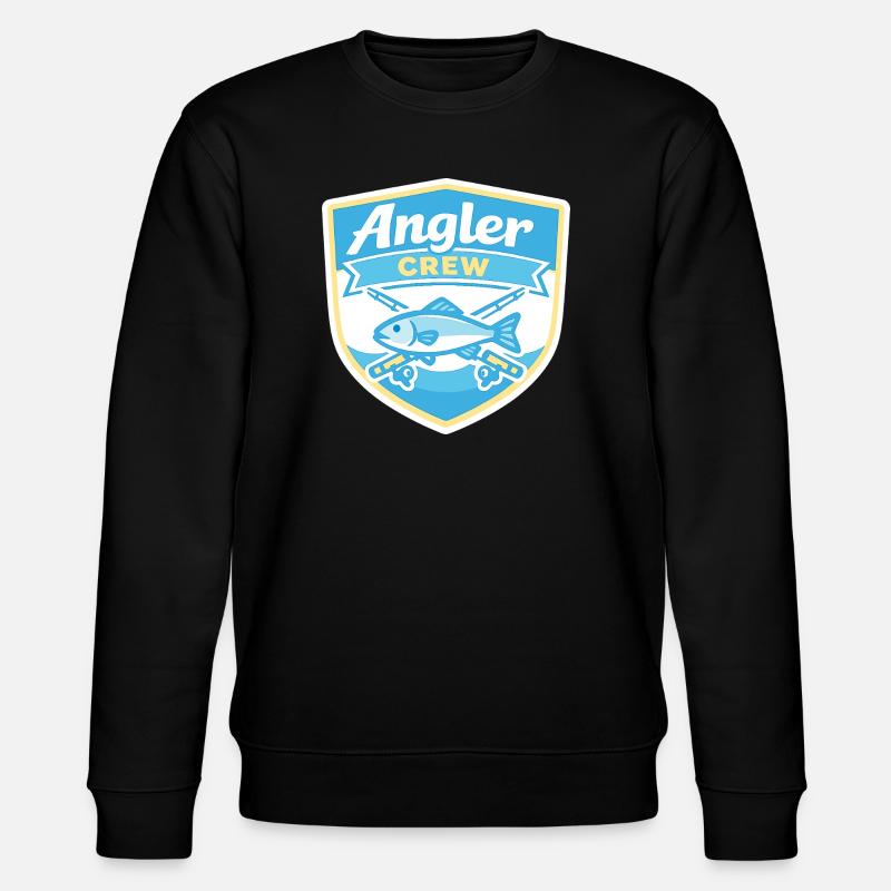 Angler Crew Shield - Stanley/Stella CHANGER Unisex Organic Sweatshirt - black