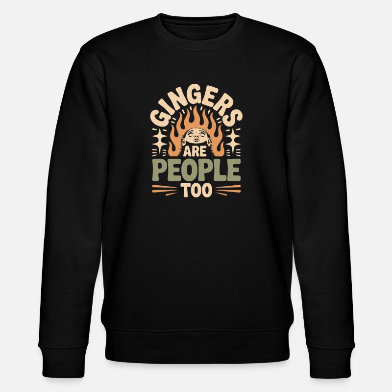 Gingers Are People Too - Stanley/Stella Unisex Bio-Sweatshirt CHANGER  - Schwarz