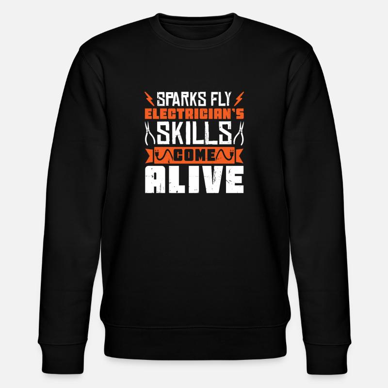 Electrician, Electronics Technician, Electrician - Stanley/Stella CHANGER Unisex Organic Sweatshirt - black