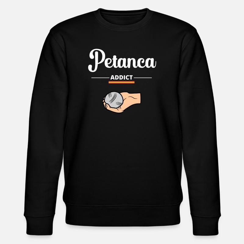 Petanque Addict Spanien - Stanley/Stella Unisex Bio-Sweatshirt CHANGER  - Schwarz