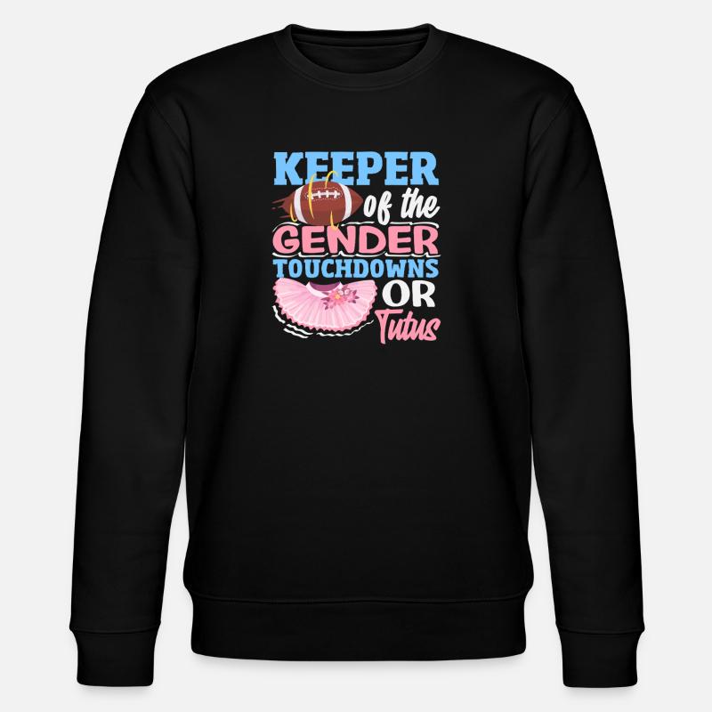 Hüter Des Geschlechts Touchdowns Oder Tutus - Stanley/Stella Unisex Bio-Sweatshirt CHANGER  - Schwarz