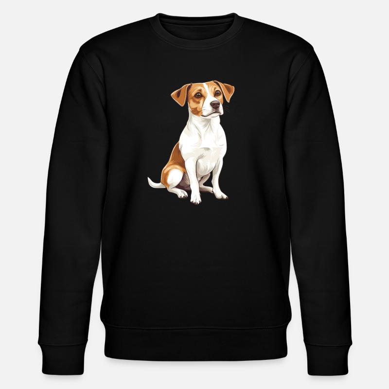 Jack Russel Terrier Design Illustration - Sweat bio CHANGER Stanley/Stella Unisexe - noir