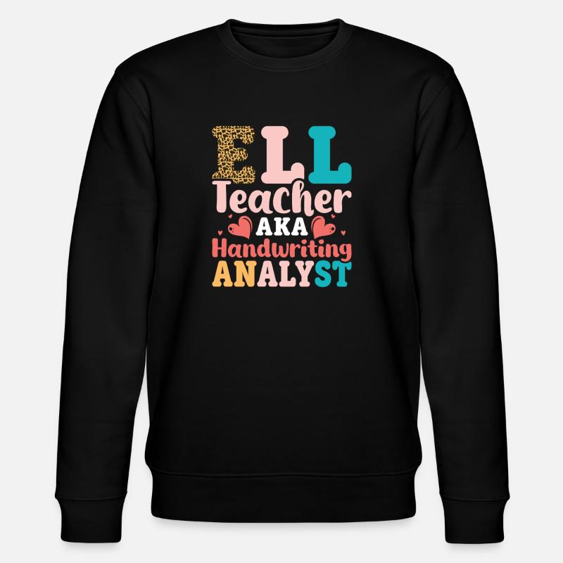 ELL-Lehrer englische Sprache - Stanley/Stella Unisex Bio-Sweatshirt CHANGER  - Schwarz