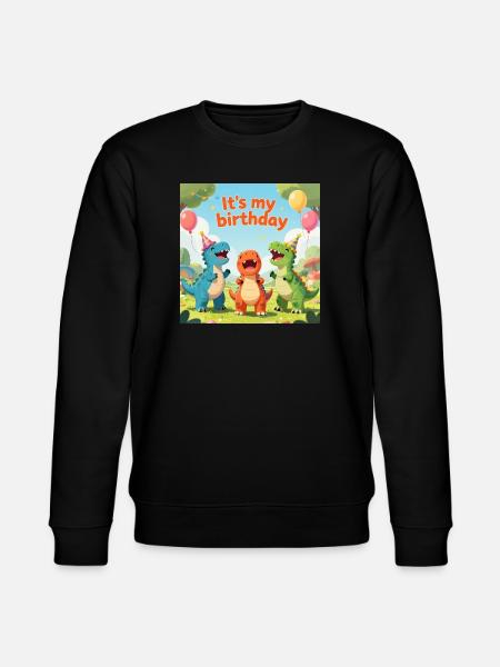Fête d’anniversaire Dino : C’est mon anniversaire - Sweat bio CHANGER Stanley/Stella Unisexe - noir