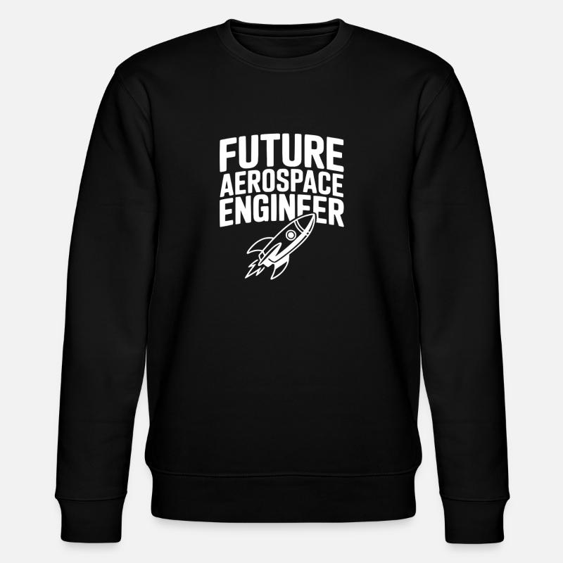 Future Aerospace Engineer - Stanley/Stella CHANGER Unisex Organic Sweatshirt - black