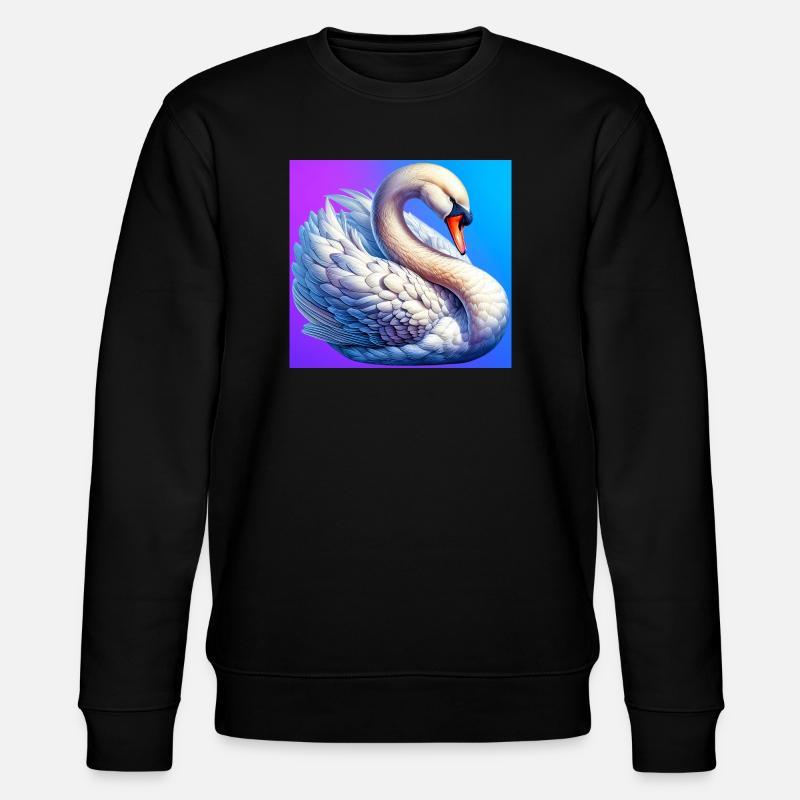 Schwan - Stanley/Stella Unisex Bio-Sweatshirt CHANGER  - Schwarz