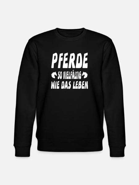 Pferde - Stanley/Stella Unisex Bio-Sweatshirt CHANGER - Schwarz