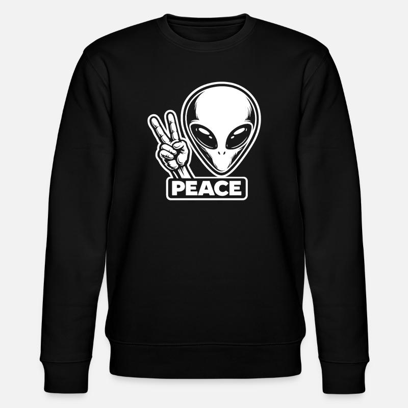 Paix extraterrestre Paix sur Terre - Sweat bio CHANGER Stanley/Stella Unisexe - noir