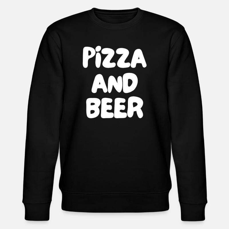 pizza et bière - Sweat bio CHANGER Stanley/Stella Unisexe - noir