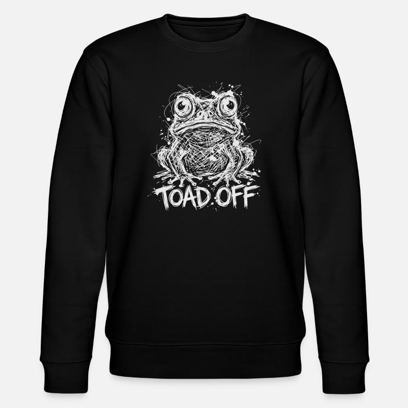 Toad Off Internet Meme Frog - Stanley/Stella Unisex Bio-Sweatshirt CHANGER - Schwarz