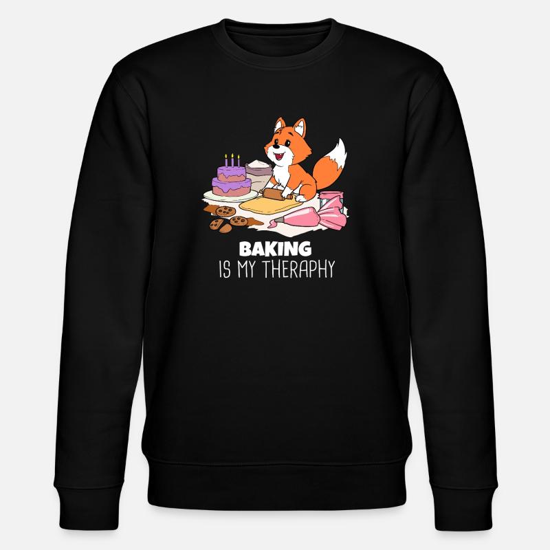 Fuchs Baking Therapy: Cakes & Cookies - Stanley/Stella CHANGER Unisex Organic Sweatshirt - black