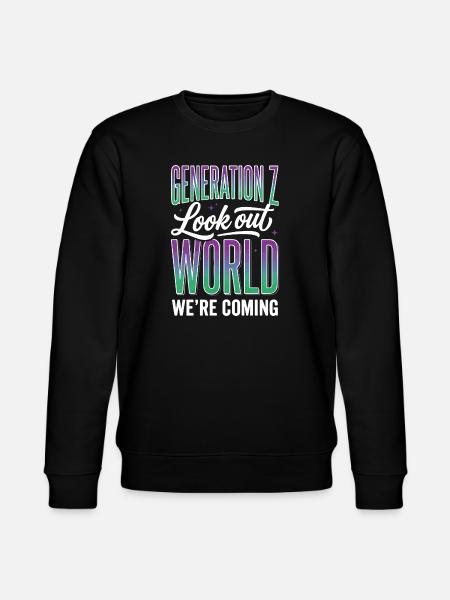 Generation Z Lookout World - Stanley/Stella CHANGER Unisex Organic Sweatshirt - black
