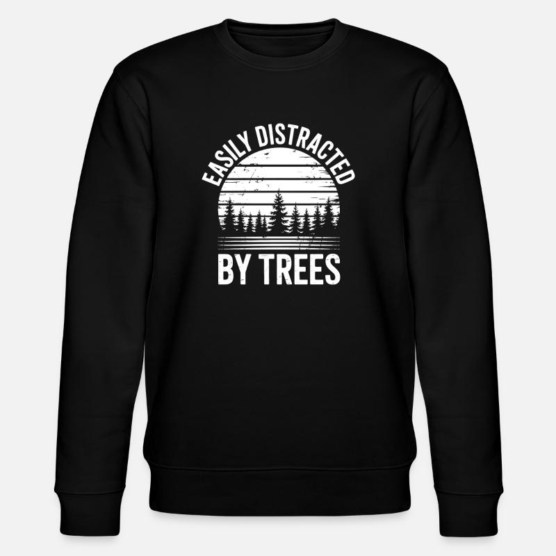 Bäume Sprüche Baum Lustiges Bäume Geschenk - Stanley/Stella Unisex Bio-Sweatshirt CHANGER - Schwarz
