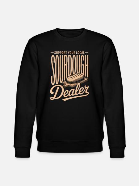 Sourdough Dealer Local Support - Stanley/Stella CHANGER Unisex Organic Sweatshirt - black