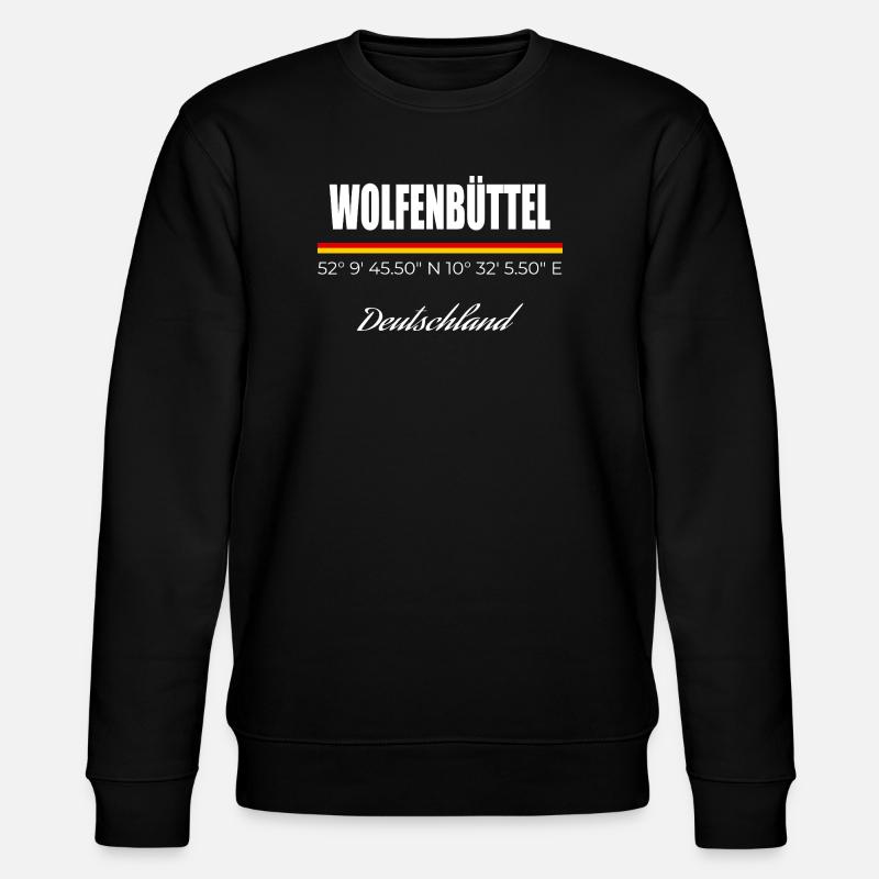 Wolfenbüttel - Stanley/Stella Unisex Bio-Sweatshirt CHANGER  - Schwarz