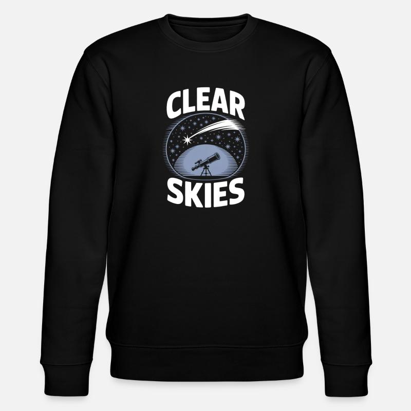 Télescope Ciel Clair Observateur d’étoiles - Sweat bio CHANGER Stanley/Stella Unisexe - noir