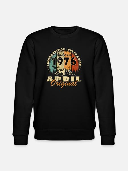 Jubilee year April 1976 - Stanley/Stella CHANGER Unisex Organic Sweatshirt - black