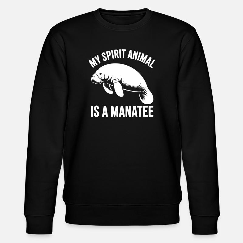 Manatee Spirit Tier - Stanley/Stella Unisex Bio-Sweatshirt CHANGER  - Schwarz
