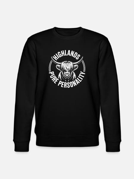 Highland Pure Personality - Stanley/Stella Unisex Bio-Sweatshirt CHANGER  - Schwarz