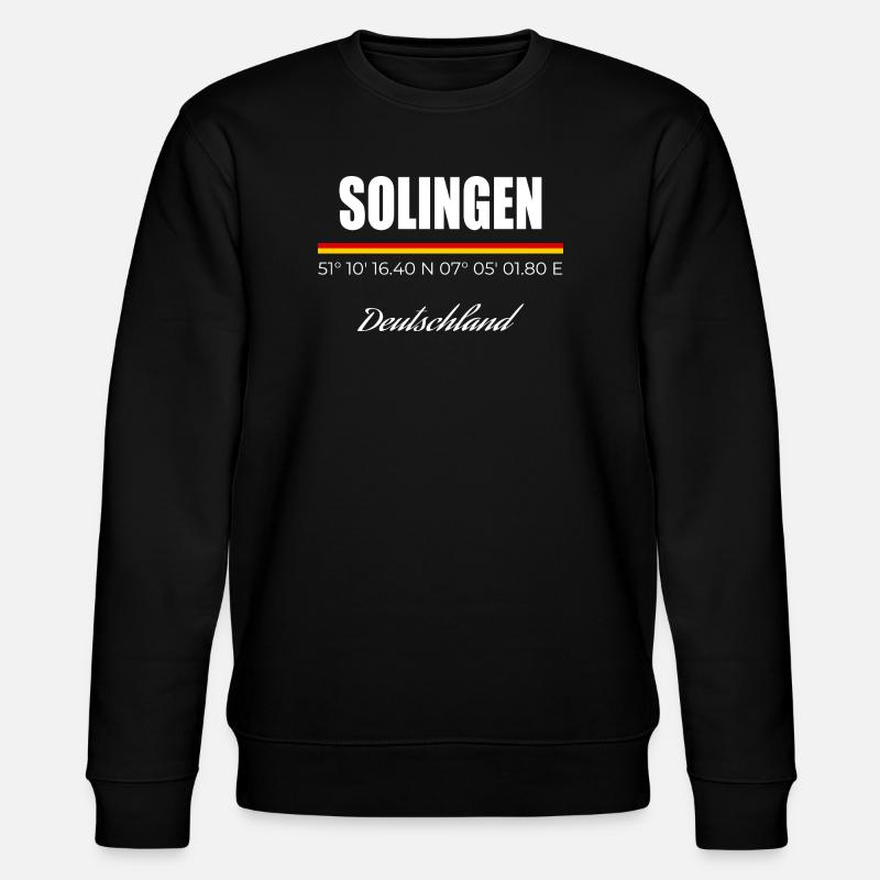 Solingen - Stanley/Stella Unisex Bio-Sweatshirt CHANGER  - Schwarz