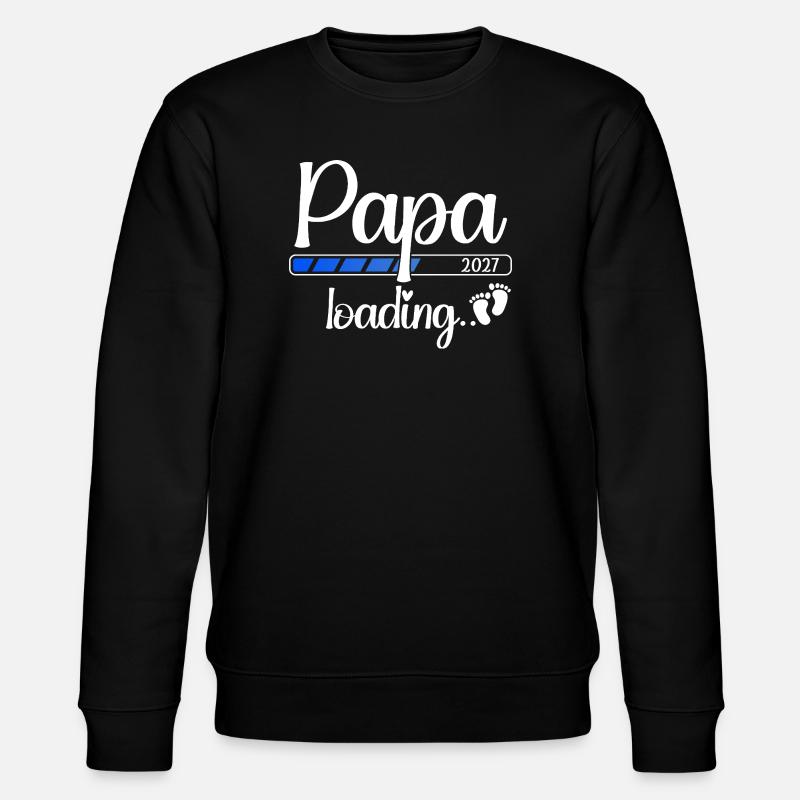 Dad 2027 Loading Dad-to-be 2027 - Stanley/Stella CHANGER Unisex Organic Sweatshirt - black