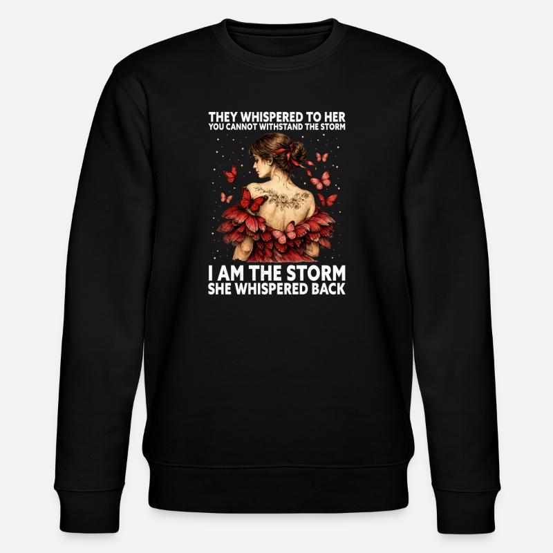 Graphique inspirant de fan papillon - Sweat bio CHANGER Stanley/Stella Unisexe - noir