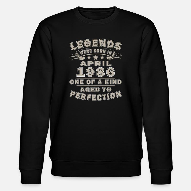 Cadeau d’anniversaire d’avril 1986 - Sweat bio CHANGER Stanley/Stella Unisexe - noir