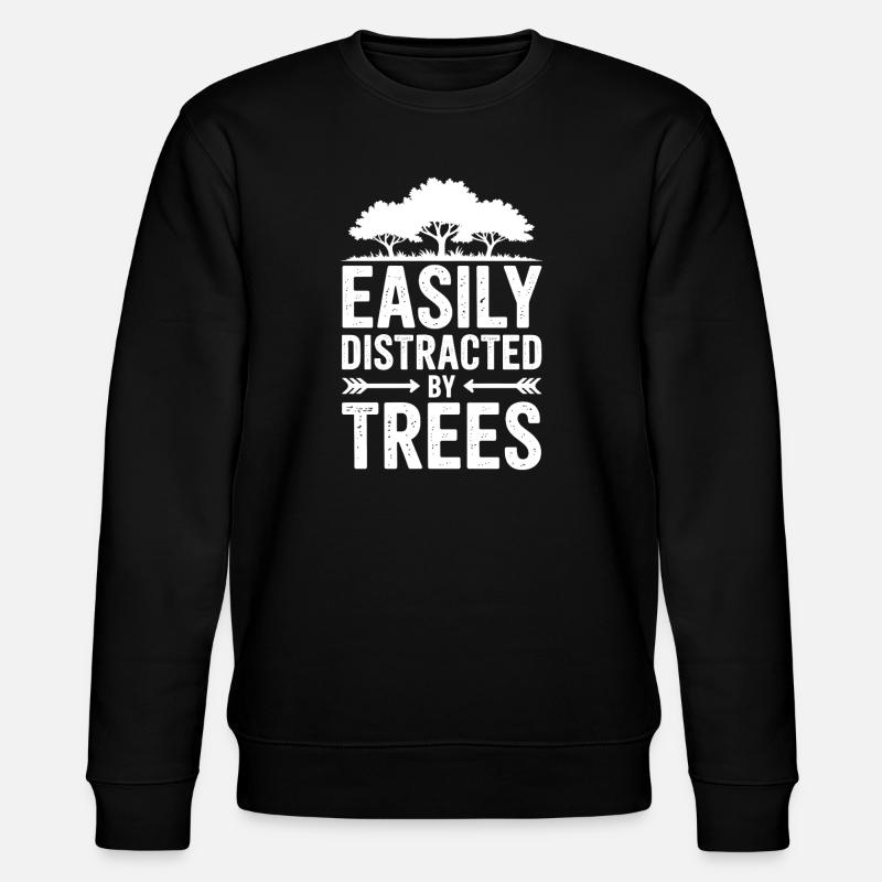 Bäume Sprüche Baum Lustiges Bäume Geschenk - Stanley/Stella Unisex Bio-Sweatshirt CHANGER  - Schwarz
