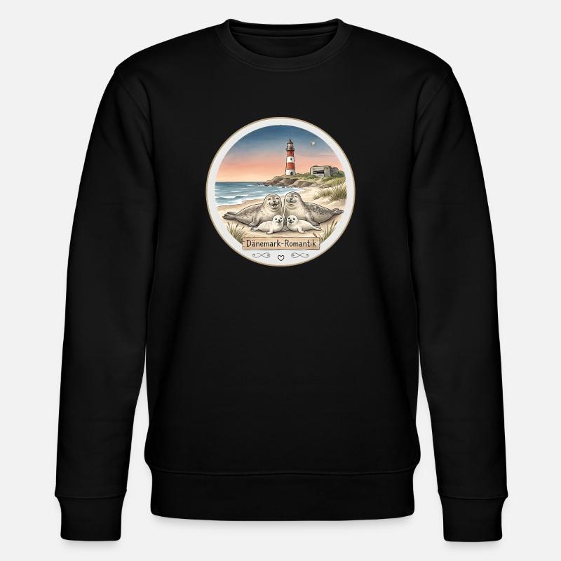 Dänemark - Romantik - Stanley/Stella Unisex Bio-Sweatshirt CHANGER  - Schwarz