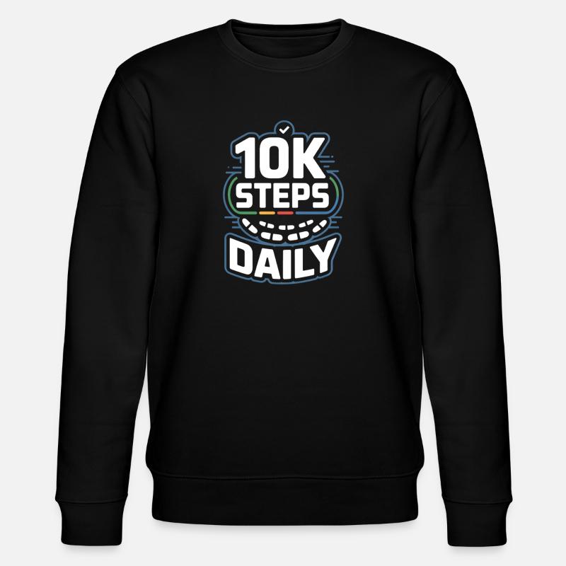 10 000 pas par jour - Sweat bio CHANGER Stanley/Stella Unisexe - noir