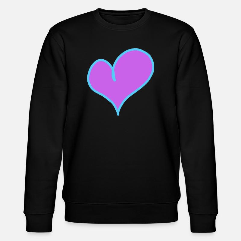 Cœur Valentin Chère petite amie - Sweat bio CHANGER Stanley/Stella Unisexe - noir