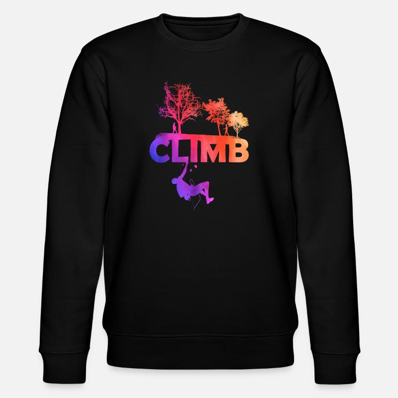 Climb Gradient Silhouette - Stanley/Stella Unisex Bio-Sweatshirt CHANGER  - Schwarz