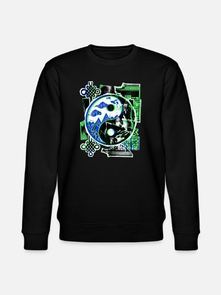 Yin and Yang Asian - Stanley/Stella CHANGER Unisex Organic Sweatshirt - black