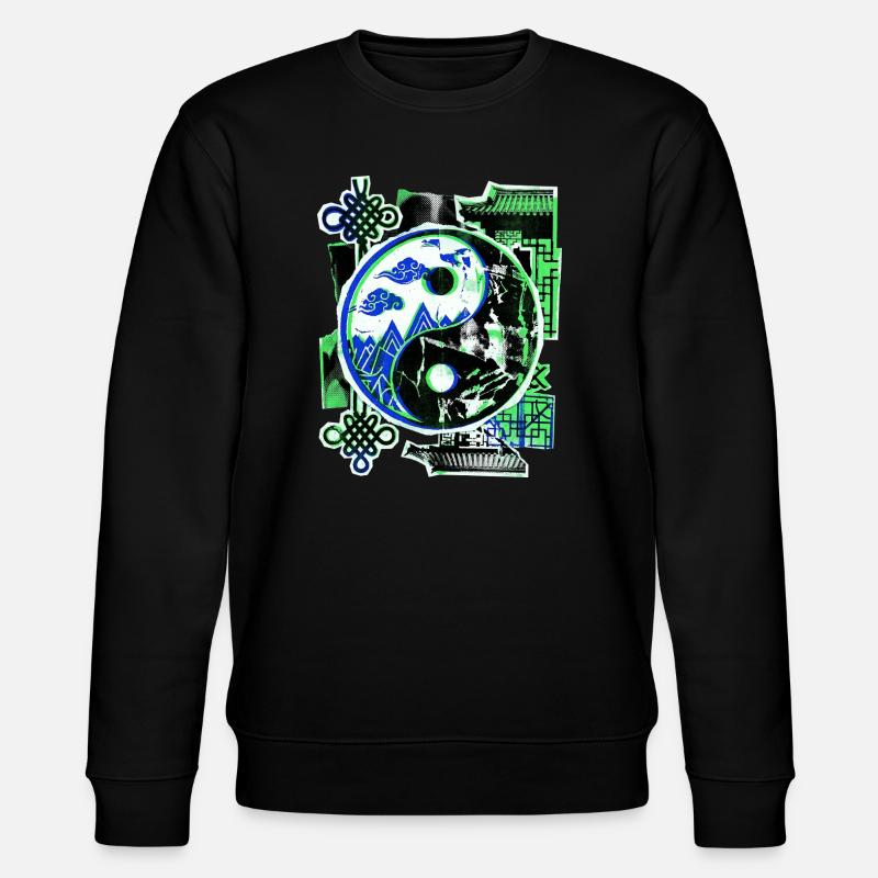 Yin et Yang asiatique - Sweat bio CHANGER Stanley/Stella Unisexe - noir