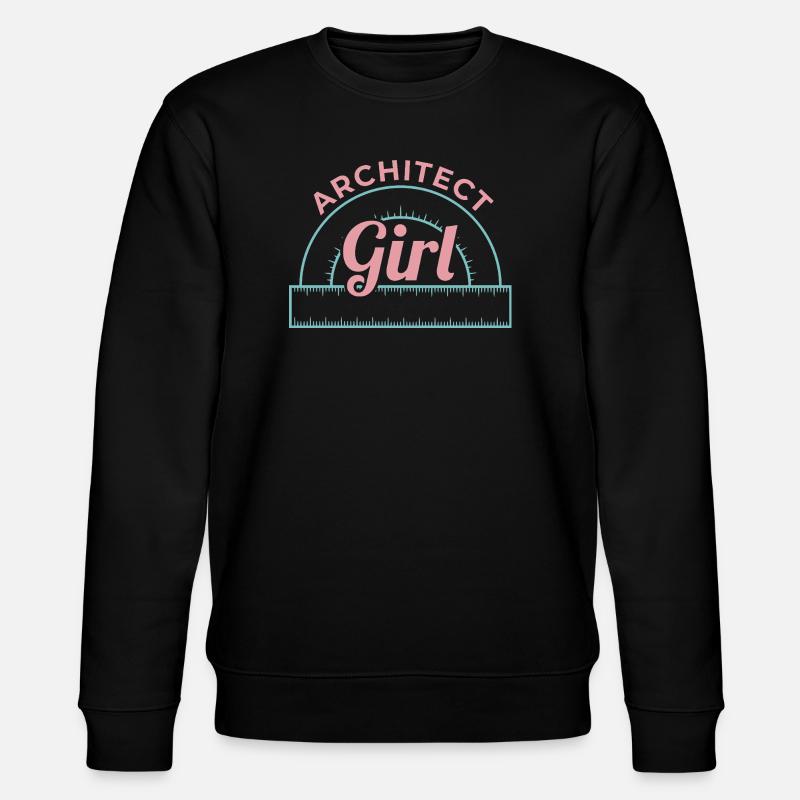 Architektur Mädchen - Stanley/Stella Unisex Bio-Sweatshirt CHANGER  - Schwarz