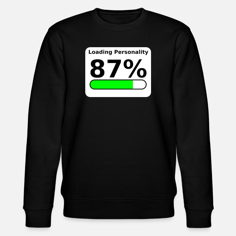 Loading Personality 87% – Nerdy Statement Tee - Stanley/Stella Unisex Bio-Sweatshirt CHANGER  - Schwarz