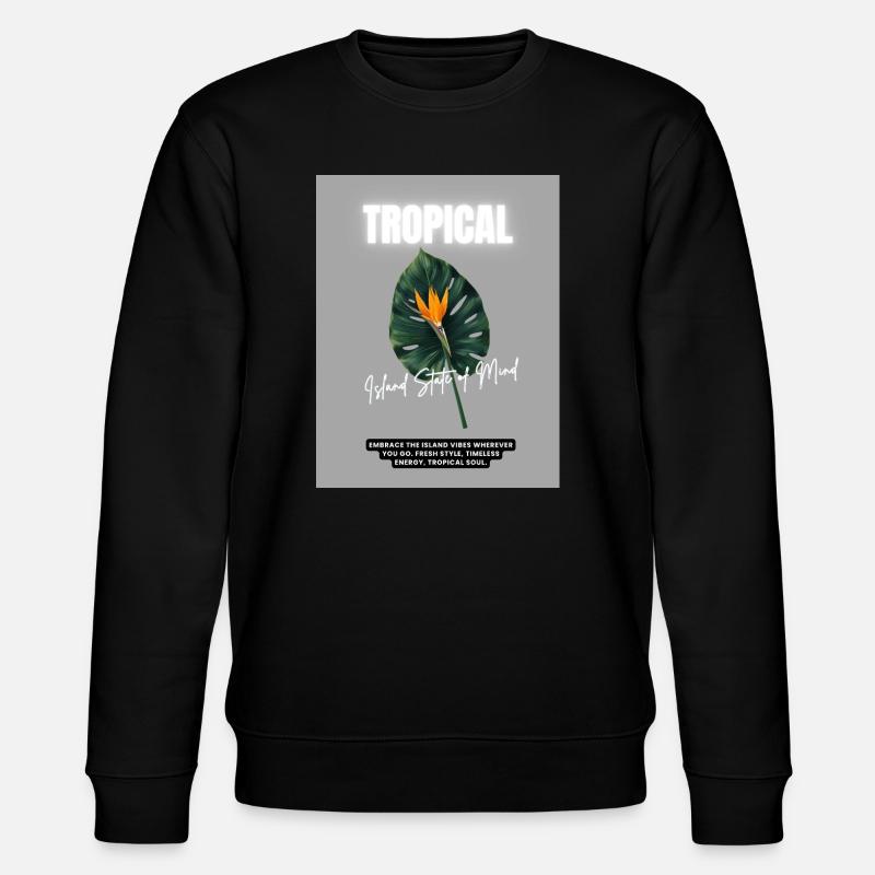 Tropischer Inselstaat - Stanley/Stella Unisex Bio-Sweatshirt CHANGER  - Schwarz