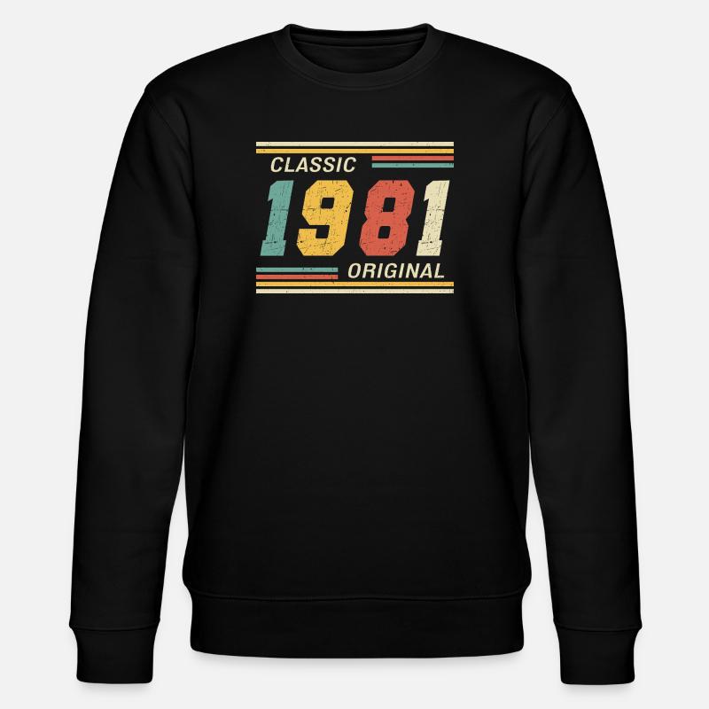 Classic 1981 original 1981 - Stanley/Stella CHANGER Unisex Organic Sweatshirt - black
