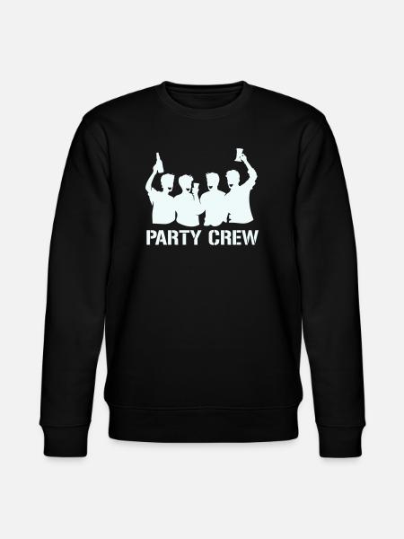 Party Crew Silhouette mit Prosten - Stanley/Stella Unisex Bio-Sweatshirt CHANGER  - Schwarz