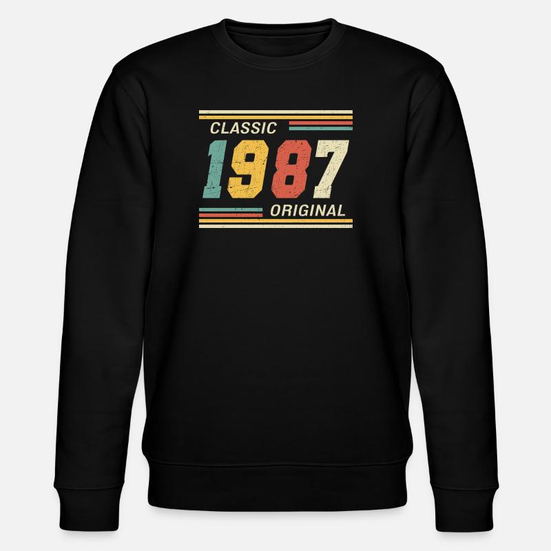 Classic 1987 original 1987 - Stanley/Stella Unisex Bio-Sweatshirt CHANGER  - Schwarz