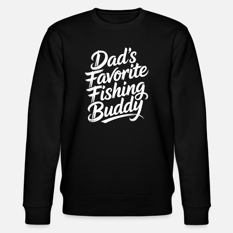 Vaters Lieblings Angelbuddy - Stanley/Stella Unisex Bio-Sweatshirt CHANGER  - Schwarz