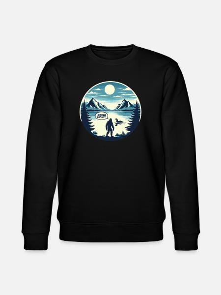 Bigfoot og Nessie - Stanley/Stella CHANGER økologisk unisex-sweatshirt - svart