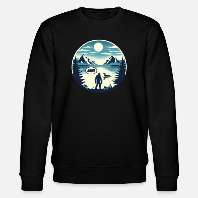 Bigfoot et Nessie - Sweat bio CHANGER Stanley/Stella Unisexe - noir